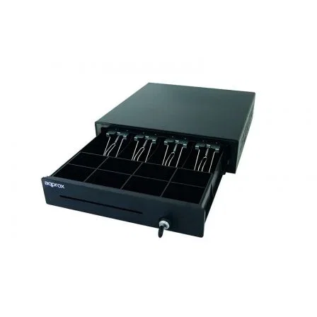 Approx Caja Registradora Portamonedas con Apertura Manual y Automática para Cajón de Efectivo